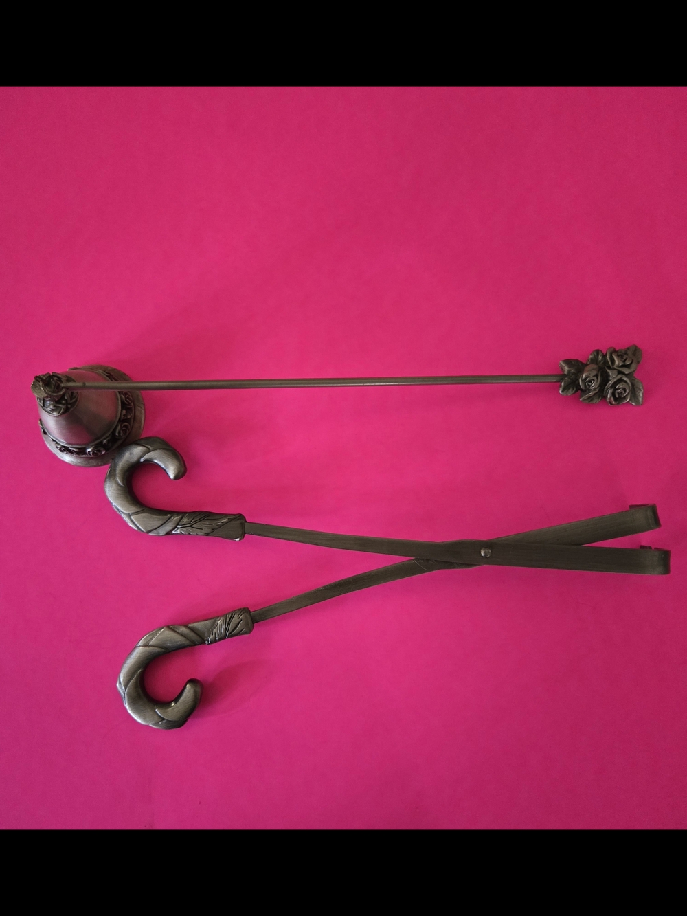 Antique-Style Silver Metal Candle Tool Set - 2-Piece - Picture 2 of 4